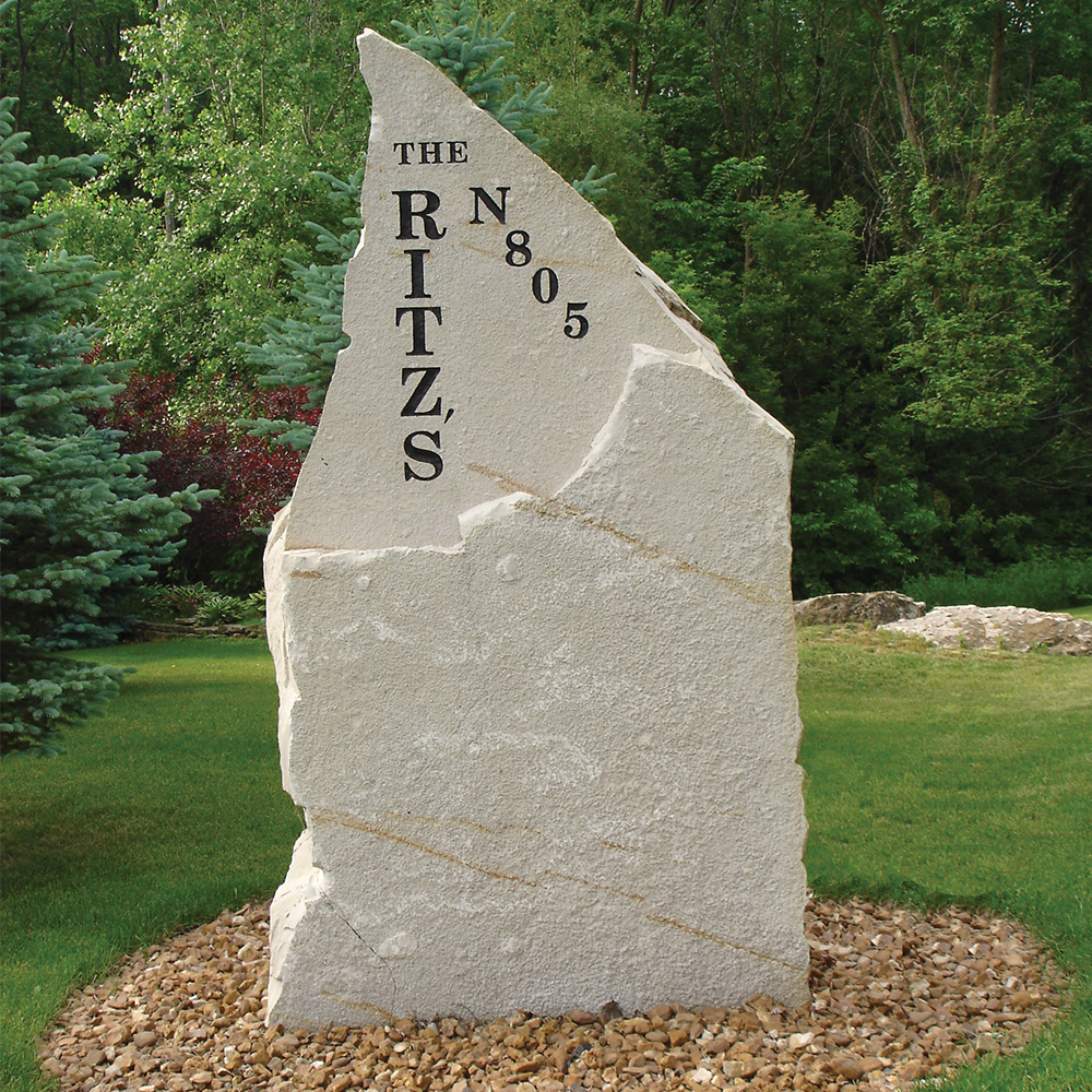 Address Landscape Stone